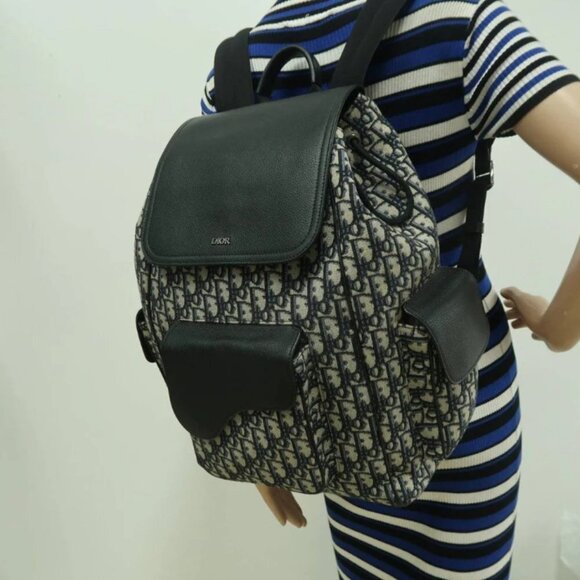 100% Authentic Dior Navy & Black Cloth Backpack - Picture 12 of 12